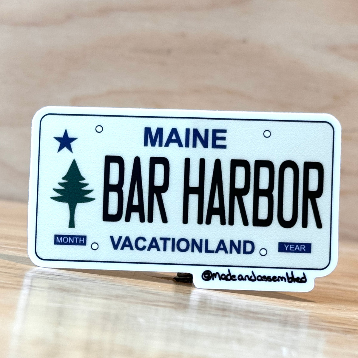 Maine License Plate Sticker - @dole_orchard