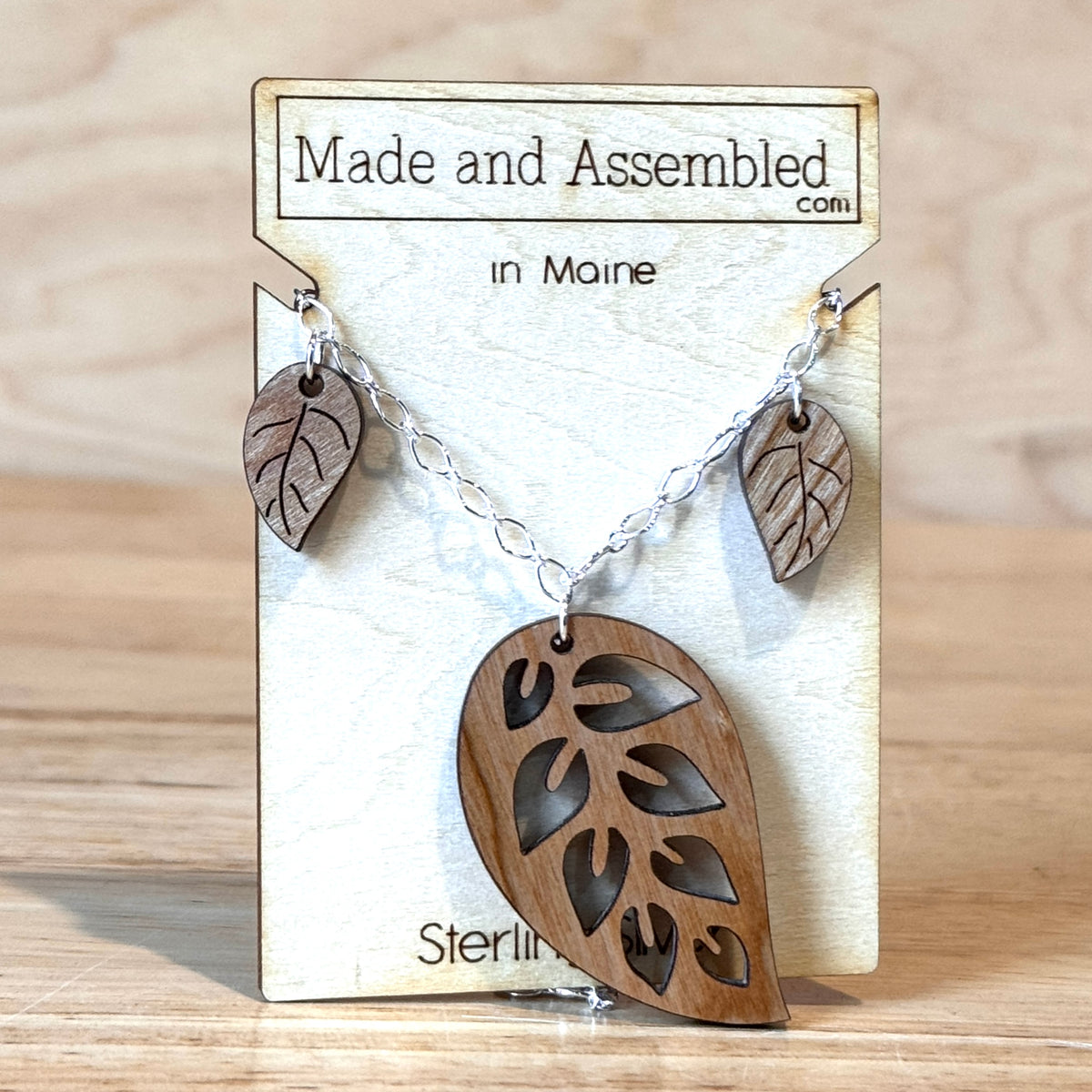 Wooden Earrings by “Made and Assembled”