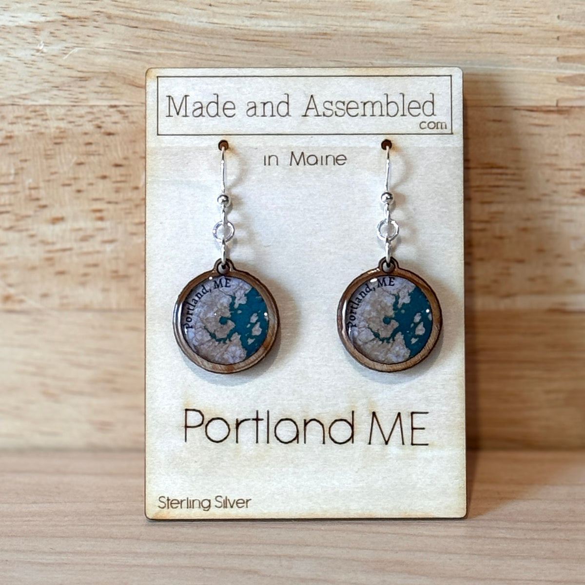 Map Earrings - @madeandassembled