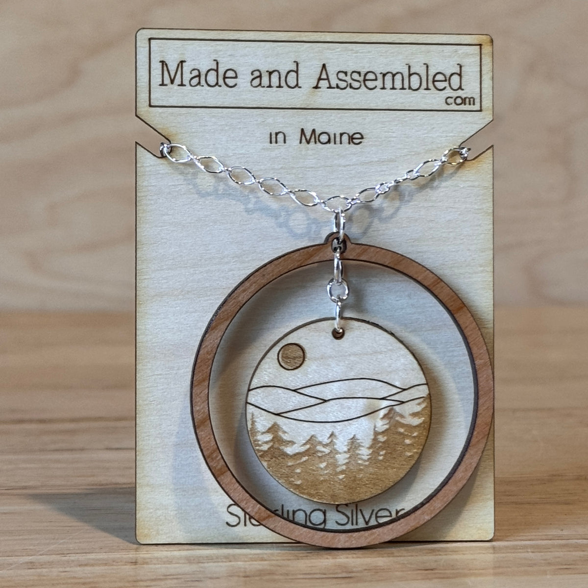 Wooden Earrings by “Made and Assembled”