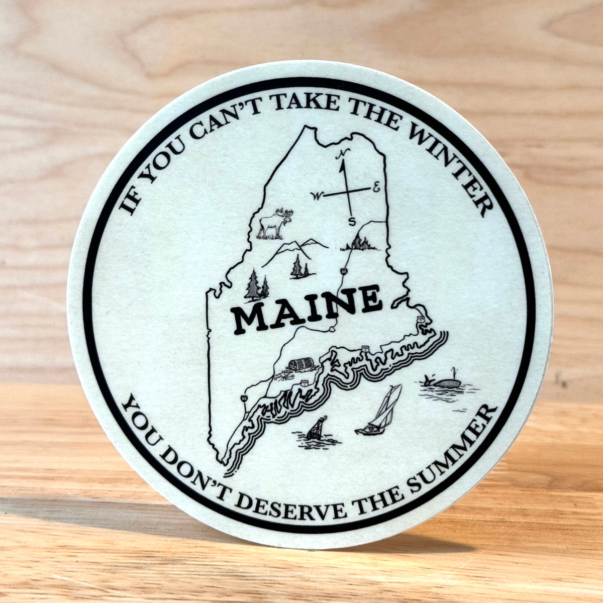 Winter/Summer Maine Stickers  @themainesouvenirshop