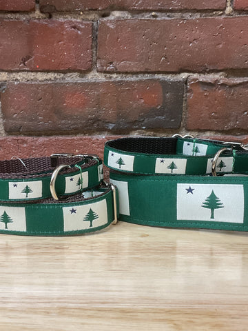 1901 Flag Green Collar @themainepooch