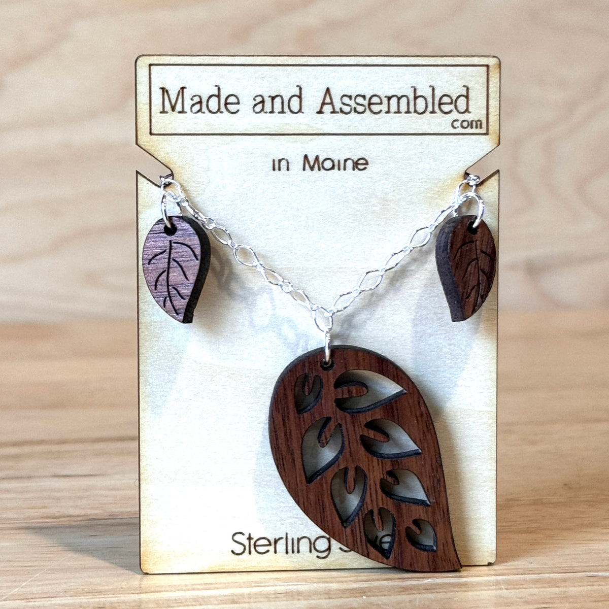 Wooden Earrings by “Made and Assembled”