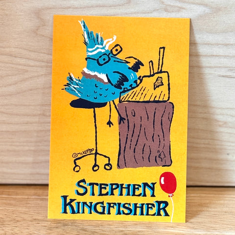 Stephen Kingfisher Post Card - @mikepop