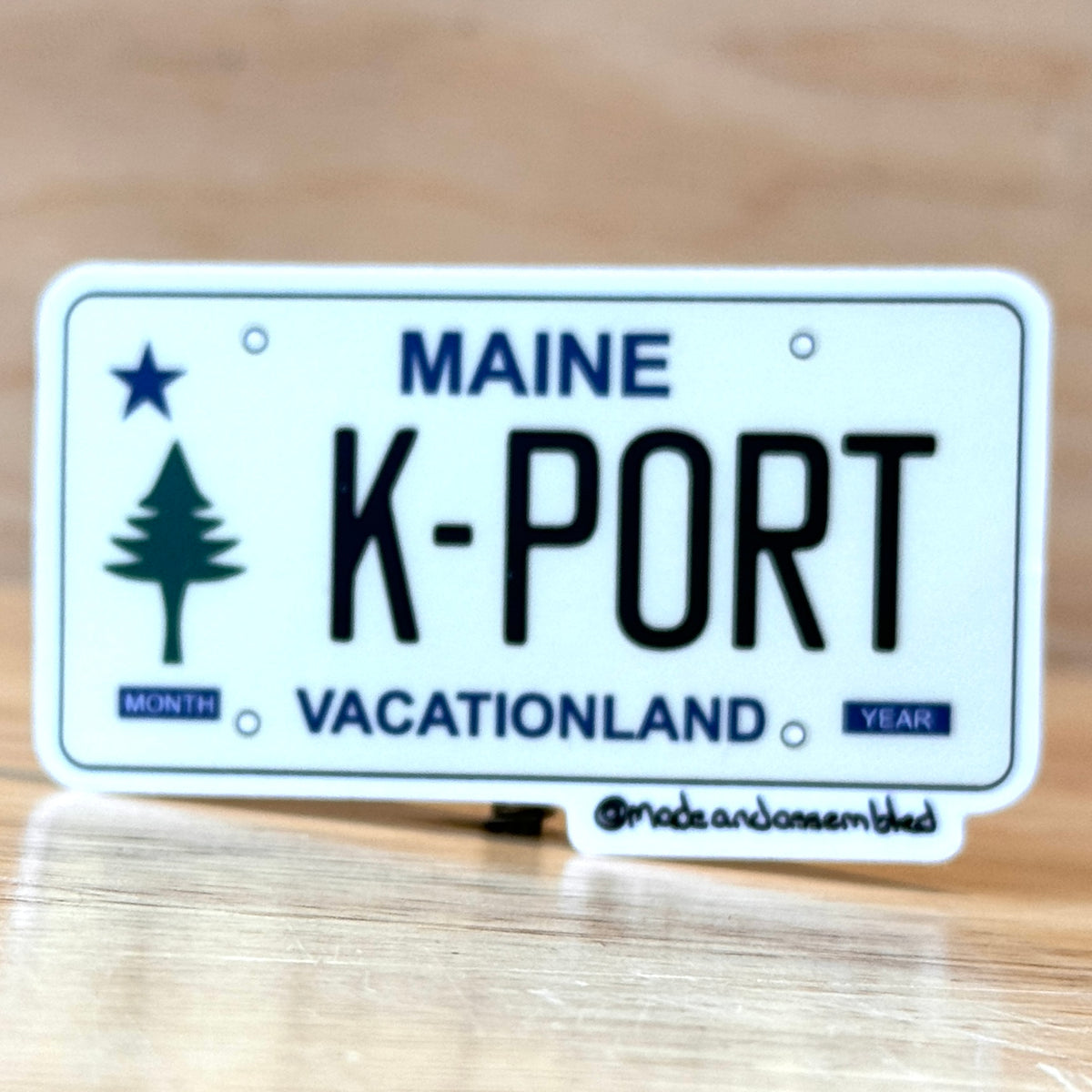 Maine License Plate Sticker - @dole_orchard