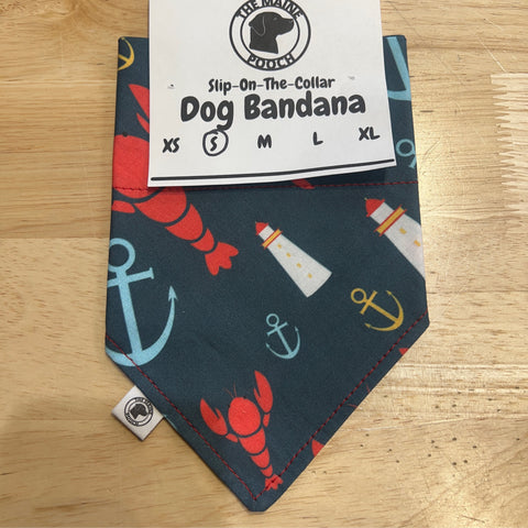 Lobster Ship Bandana @themainepooch