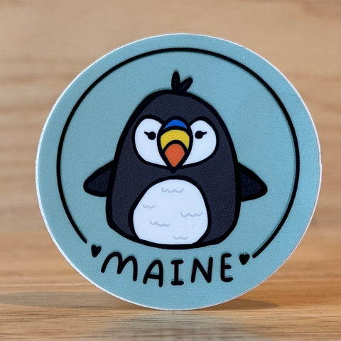 2 Birds 1 Pencil - Maine Puffin Sticker @2birds1pencil