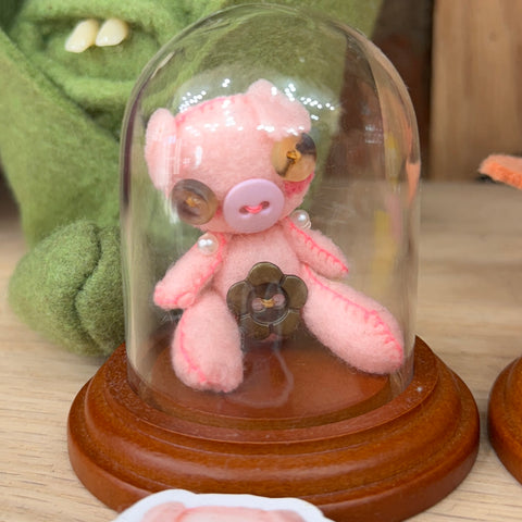 Pink Piggy Mini Art Plushy @diminutive.craft