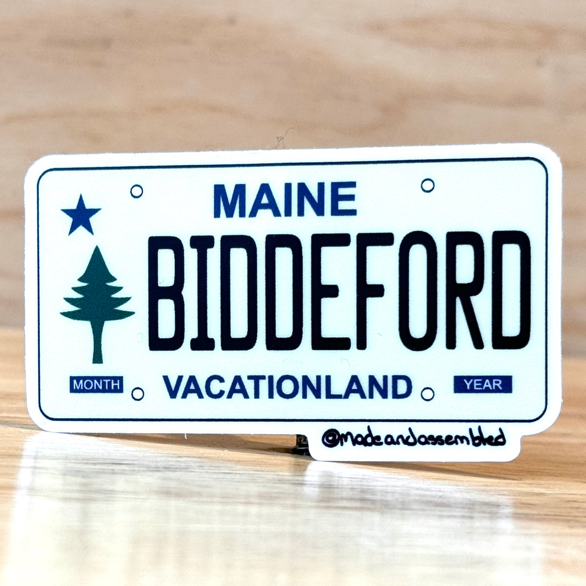 Maine License Plate Sticker - @dole_orchard