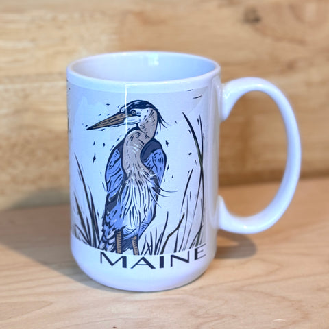 Heron Mug - @o.w.illustration