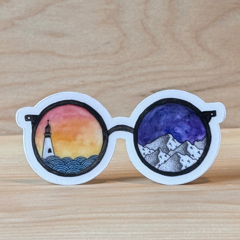 Scribbles ~ Sunglasses Sticker @scribblesanddoodlez