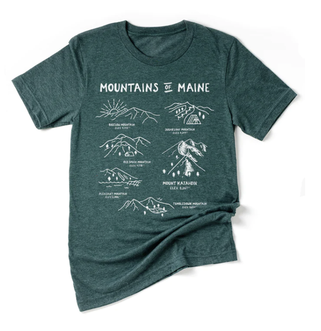 Hills and Trails - Mountains of Maine Tee @hillsandtrails