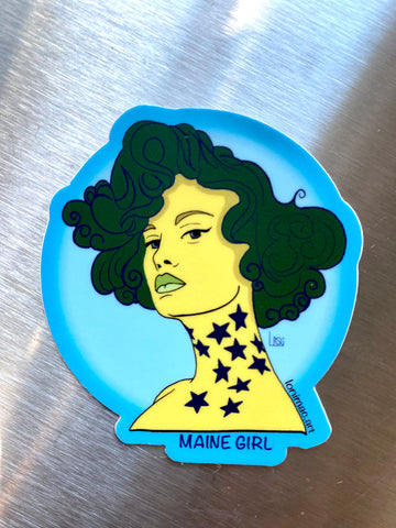 Loni Mac - Maine Girl Sticker @lonimac.art