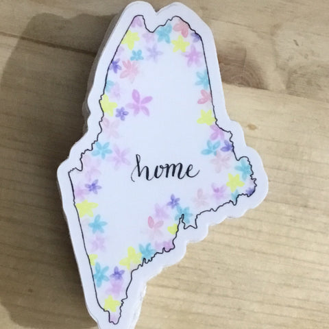 Scribbles ~ Maine Floral Sticker @scribblesanddoodlez