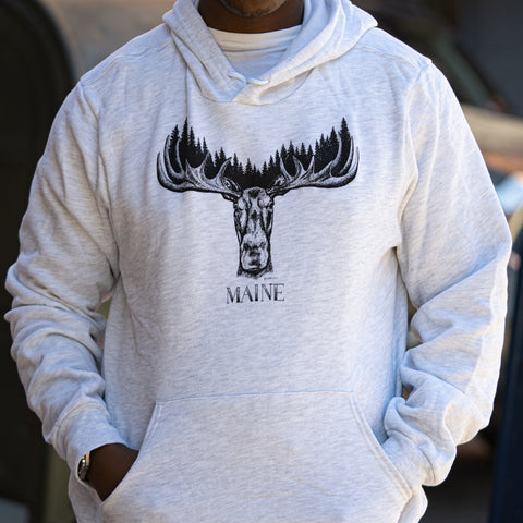 Tree Moose Hoodie  @esedler_art