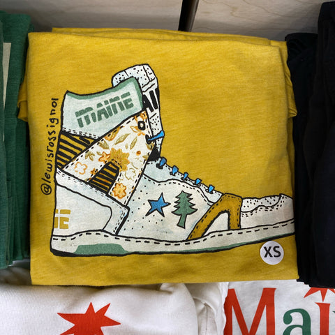 Biddeford-Maine Converse Sneaker Tee