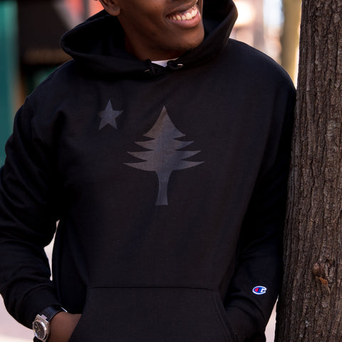 1901 Flag Black on Black Hoodie