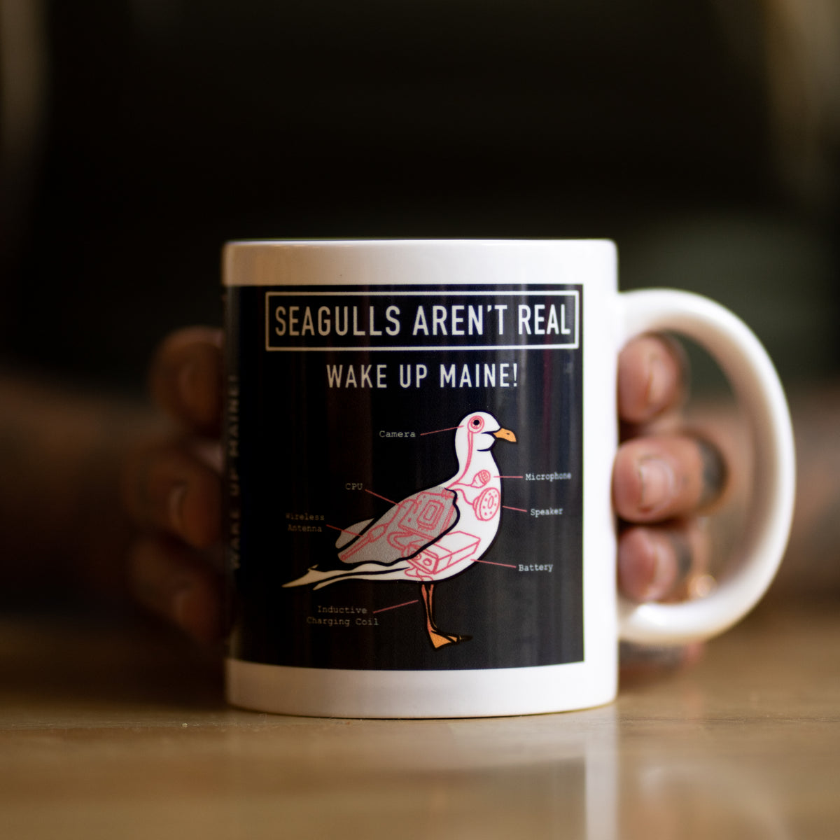 Seagulls Aren’t Real Mug @Forthouse