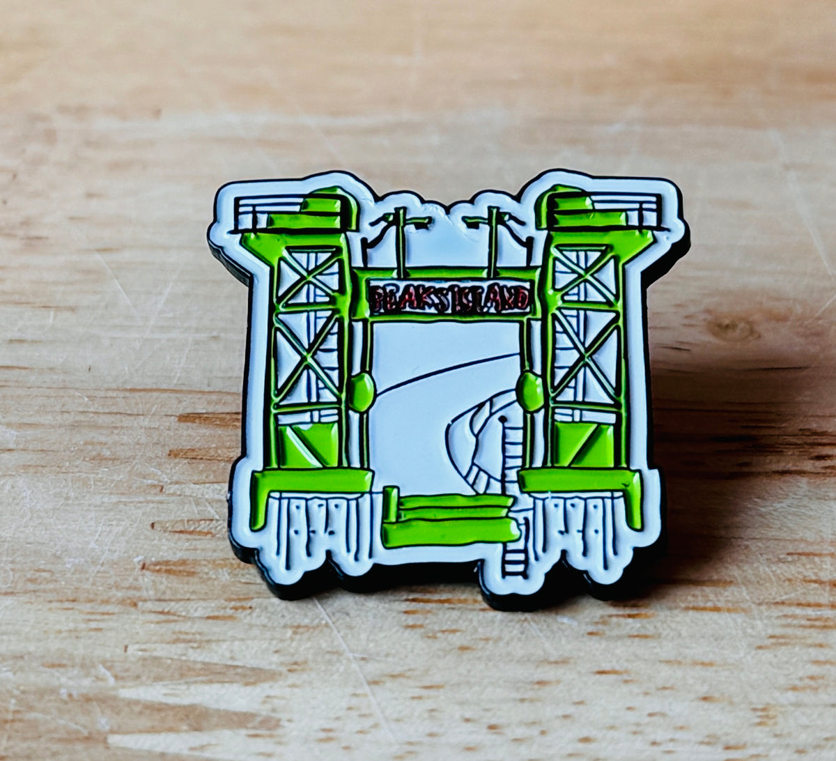 Peaks Island Enamel Pin @lewisrossignol