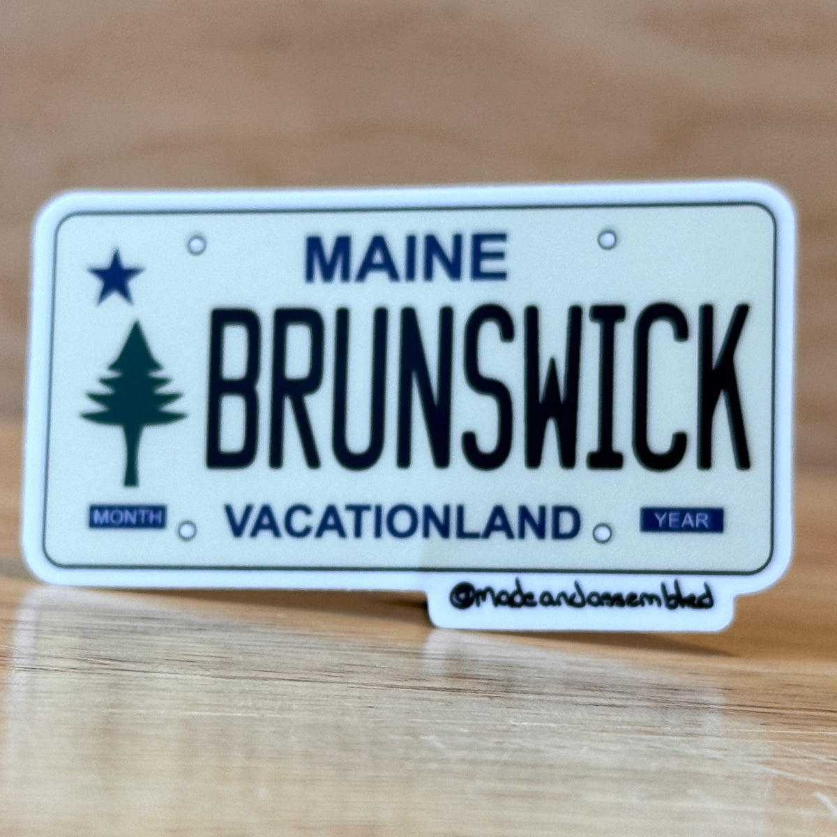 Maine License Plate Sticker - @dole_orchard