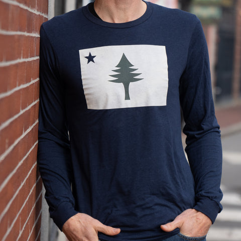 1901 Flag Navy Long Sleeve Tee