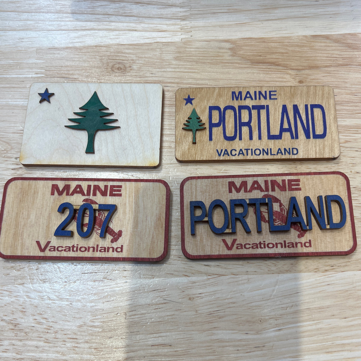 Wooden Rectangular Magnets @doles_orchard