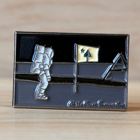 Maine on the Moon Enamel Pin @themainesouvenirshop