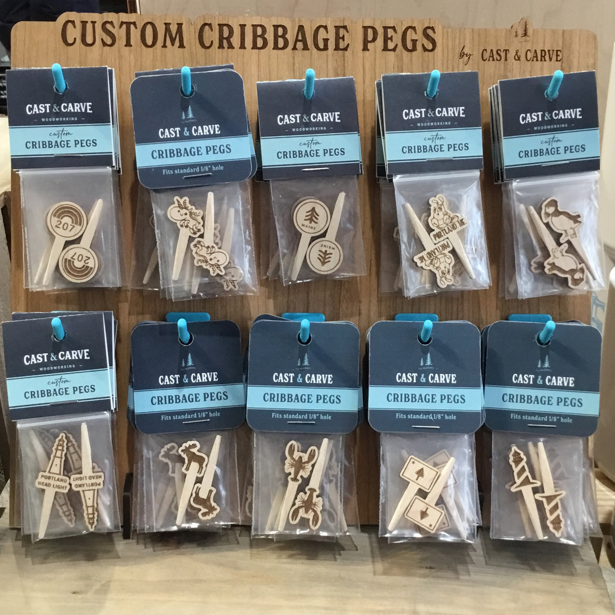 Cribbage Pegs  @castandcarve