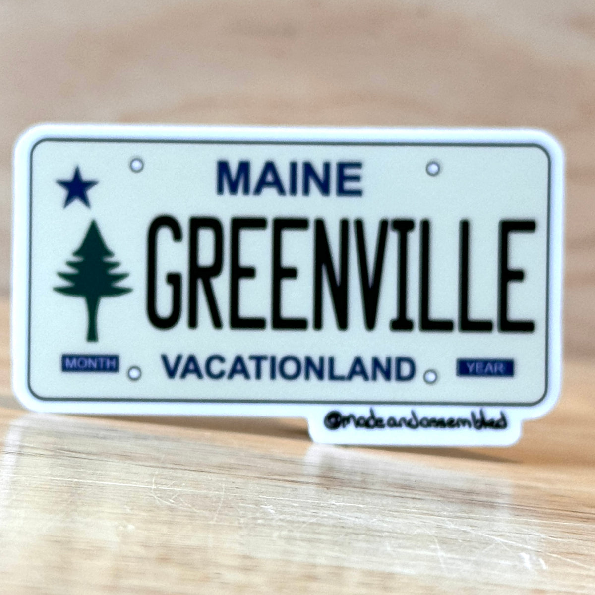 Maine License Plate Sticker - @dole_orchard