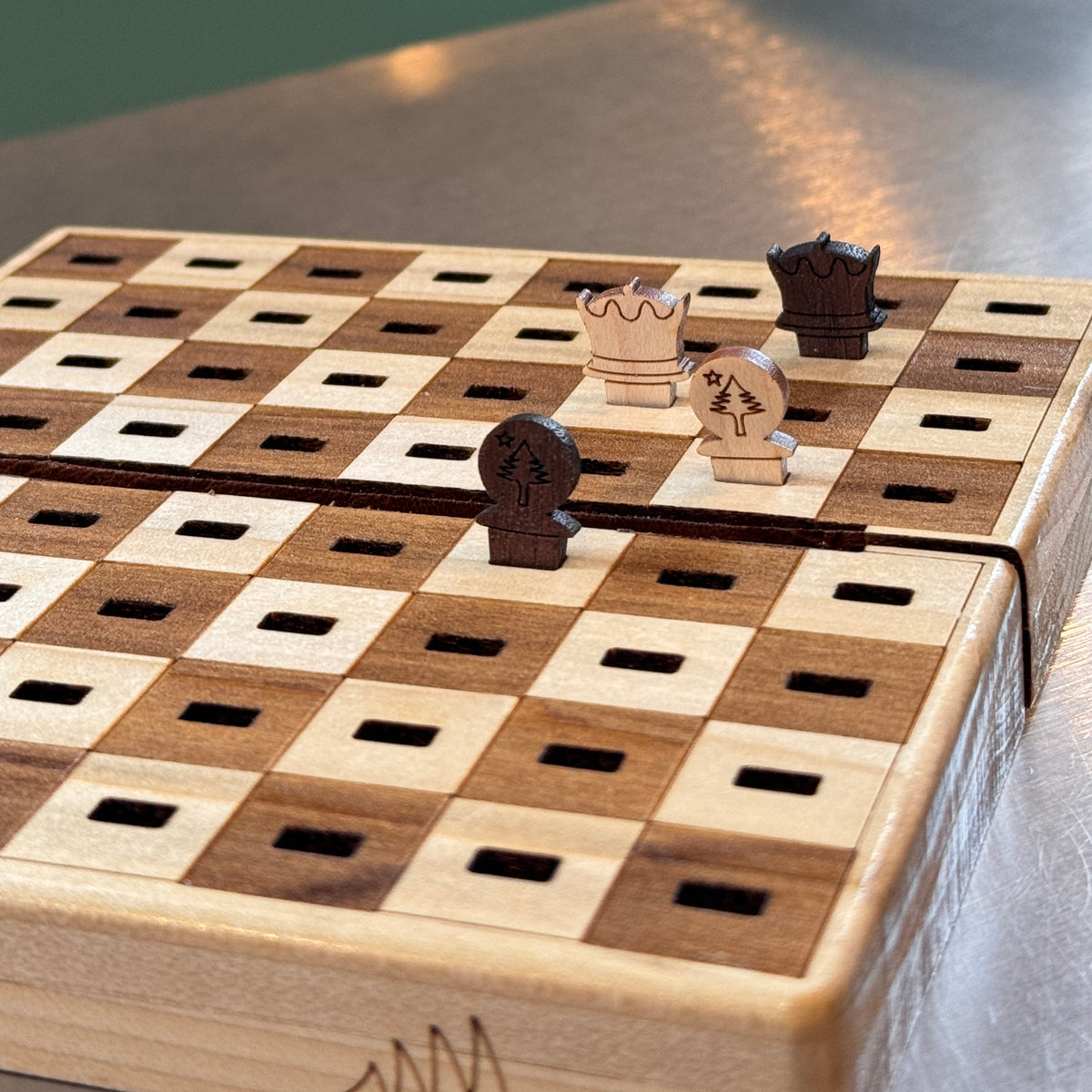 Travel Wooden Chess Game - Made and Assembled