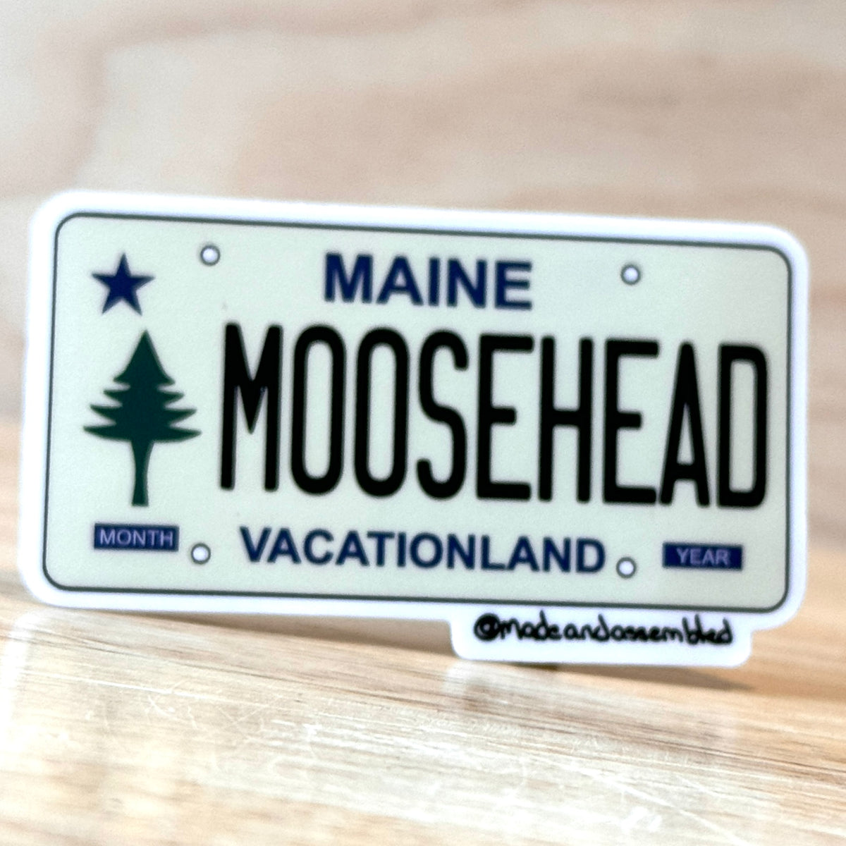 Maine License Plate Sticker - @dole_orchard