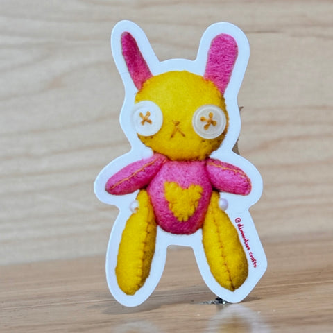 Strawberry Lemonade Bunny Sticker @diminutive.craft