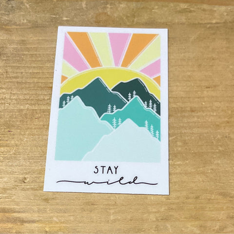 Scribbles ~ Stay Wild Sticker @scribblesanddoodlez