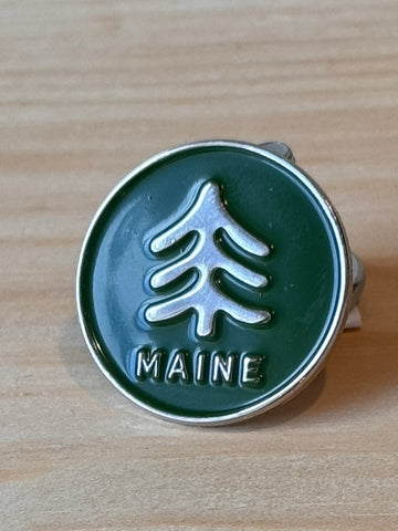 Paul’s Tree Enamel Pin @themainesouvenirshop.com