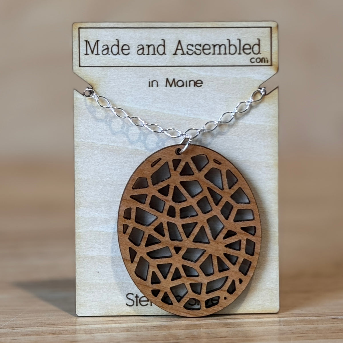 Wooden Necklaces by “Made and Assembled”