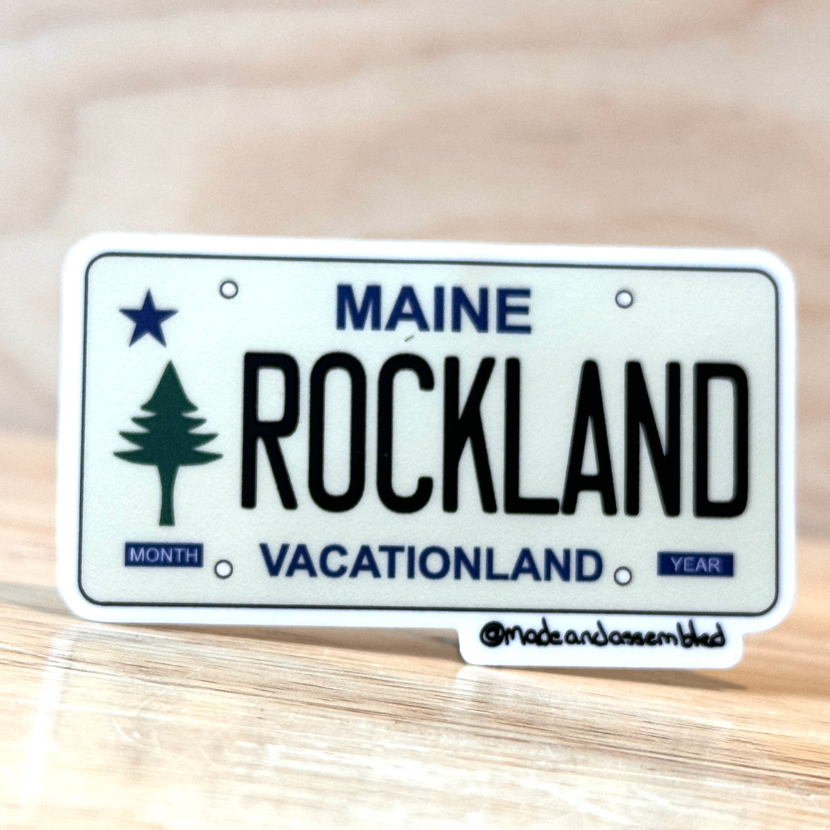 Maine License Plate Sticker - @dole_orchard