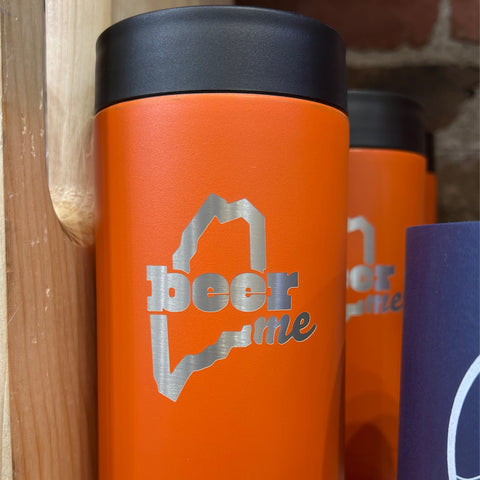 Beer ME Can Coolers Orange  @livemaine