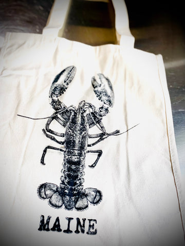 Lobster Canvas Tote- Kevin Ouellette @themainesouvenirshop