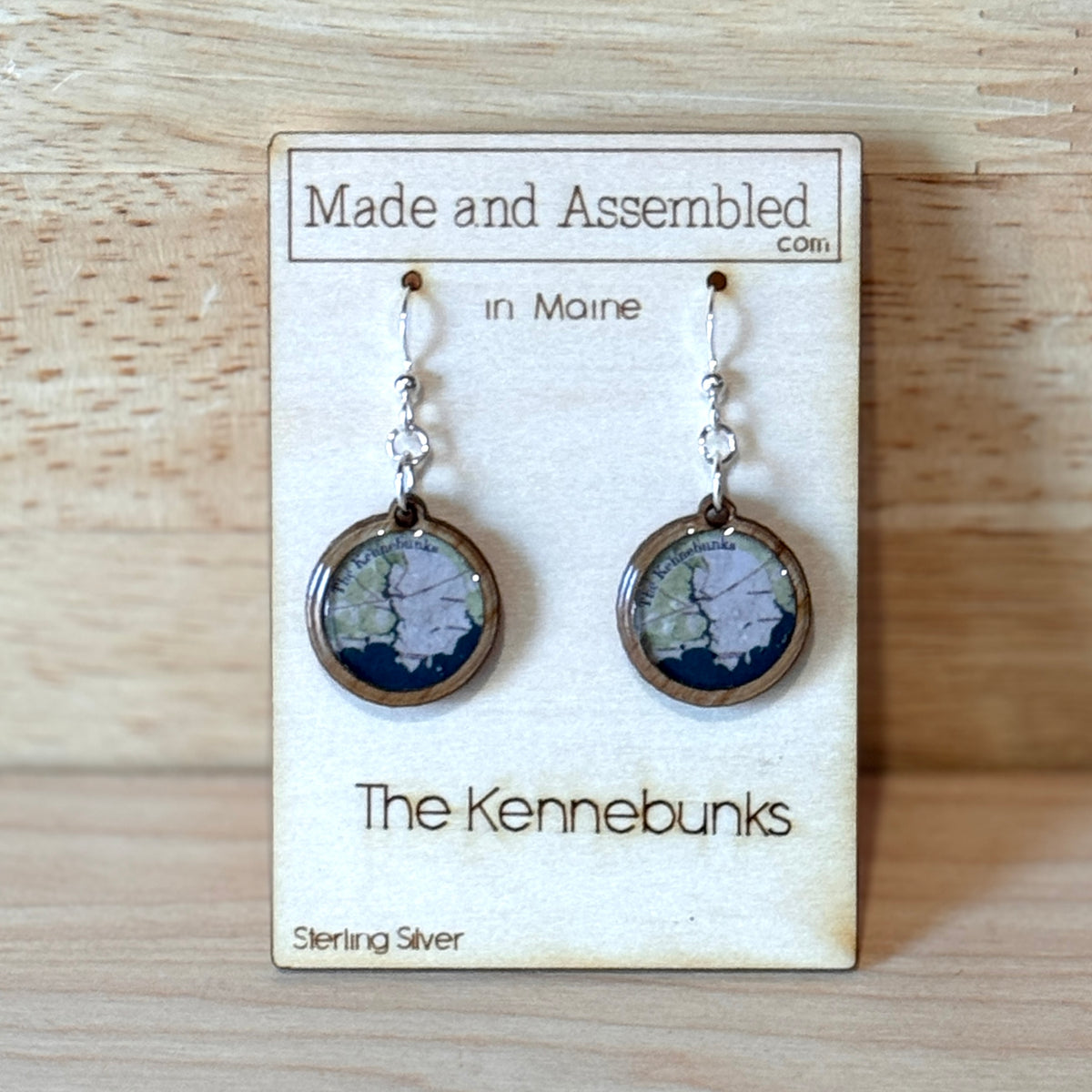 Map Earrings - @madeandassembled