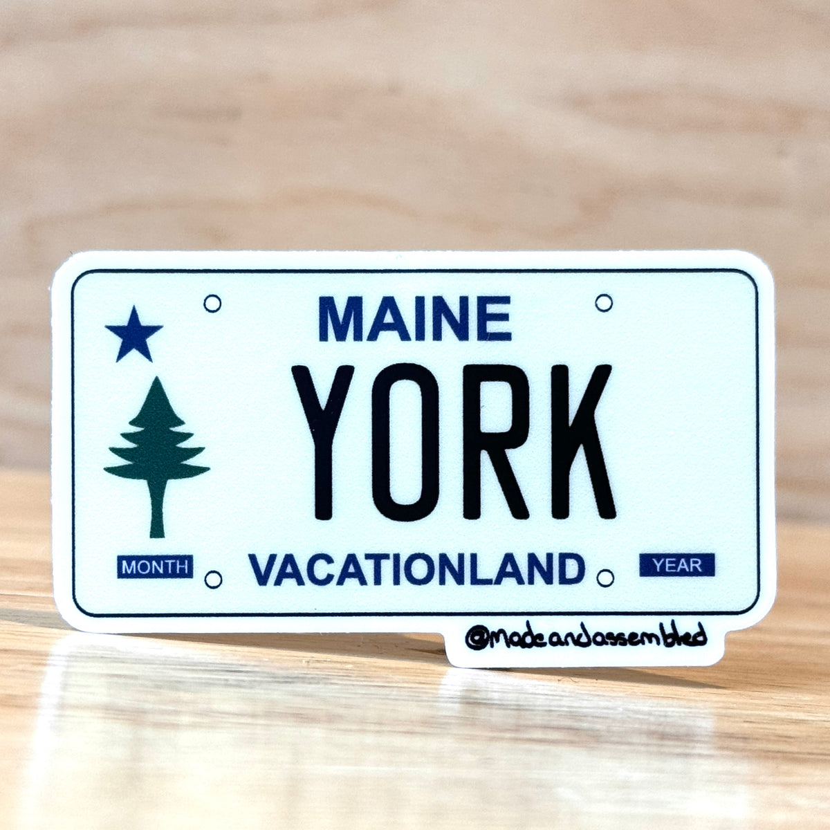 Maine License Plate Sticker - @dole_orchard