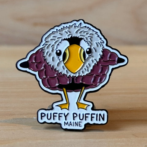 Puffy Puffin Enamel Pin @Forthouse