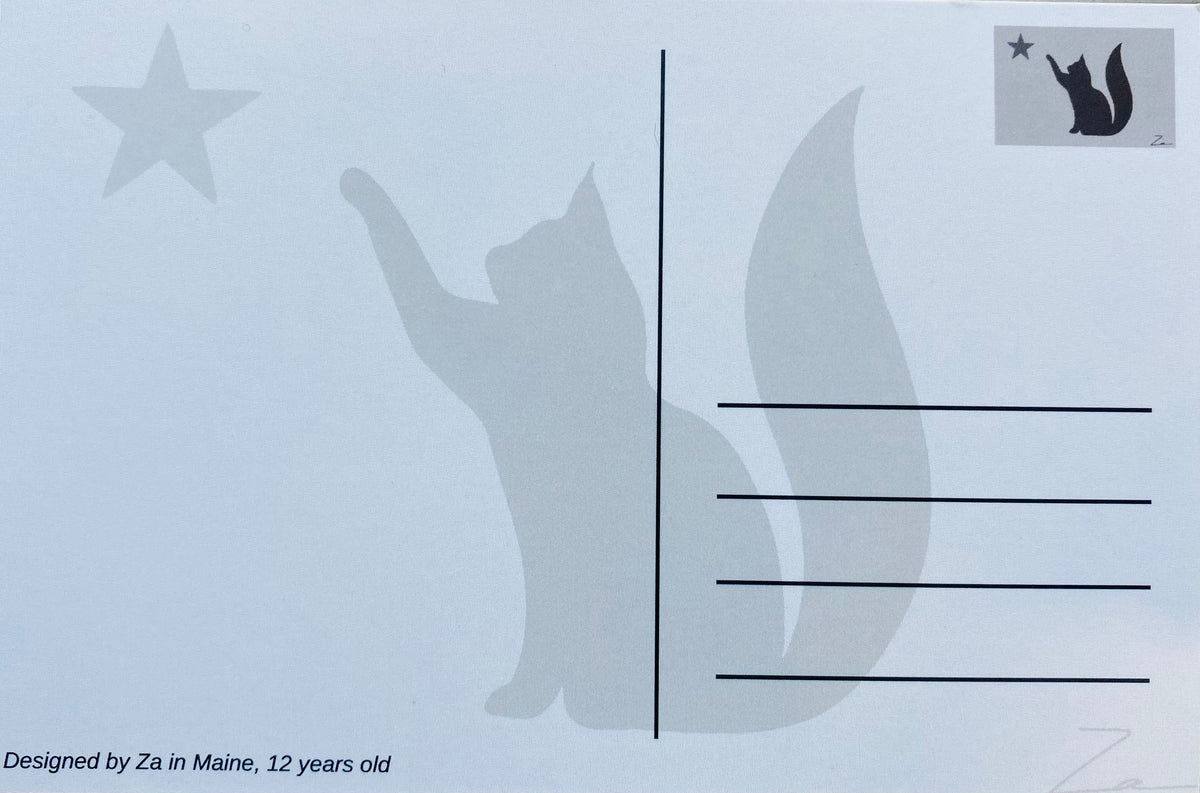 1901 Cat Postcard  (designed by Za at age 12)