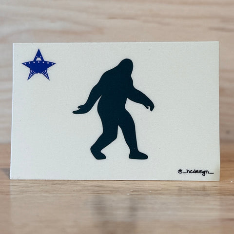 1901 Bigfoot UFO Sticker @_hcdesign_