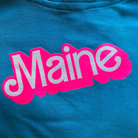 Maine Barbie Blue Toddler Tee - @themainesouvenirshop