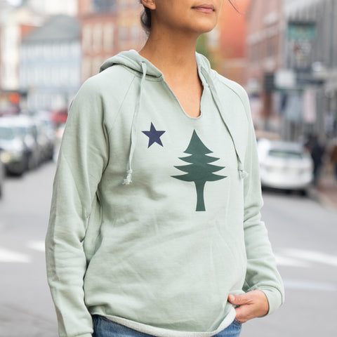 1901 Flag Sage V-Neck Hoodie