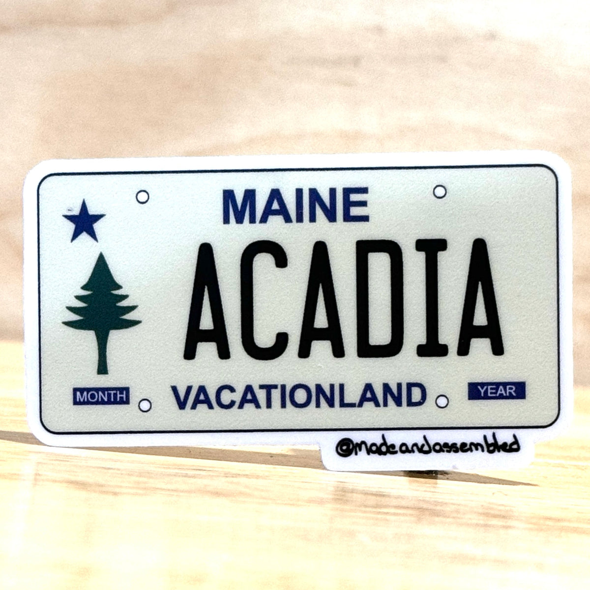 Maine License Plate Sticker - @dole_orchard