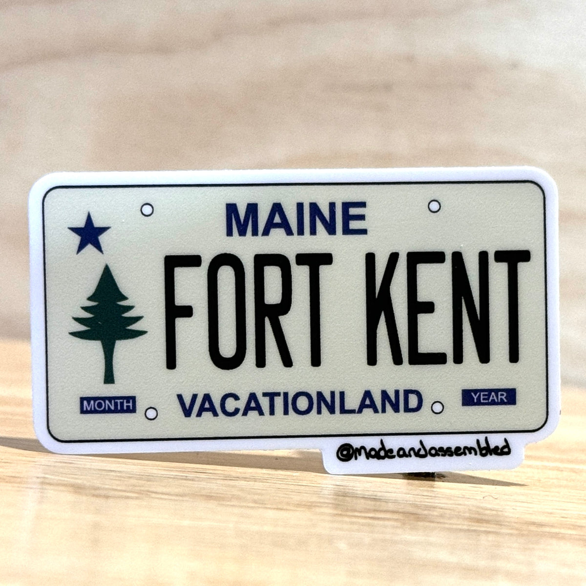 Maine License Plate Sticker - @dole_orchard