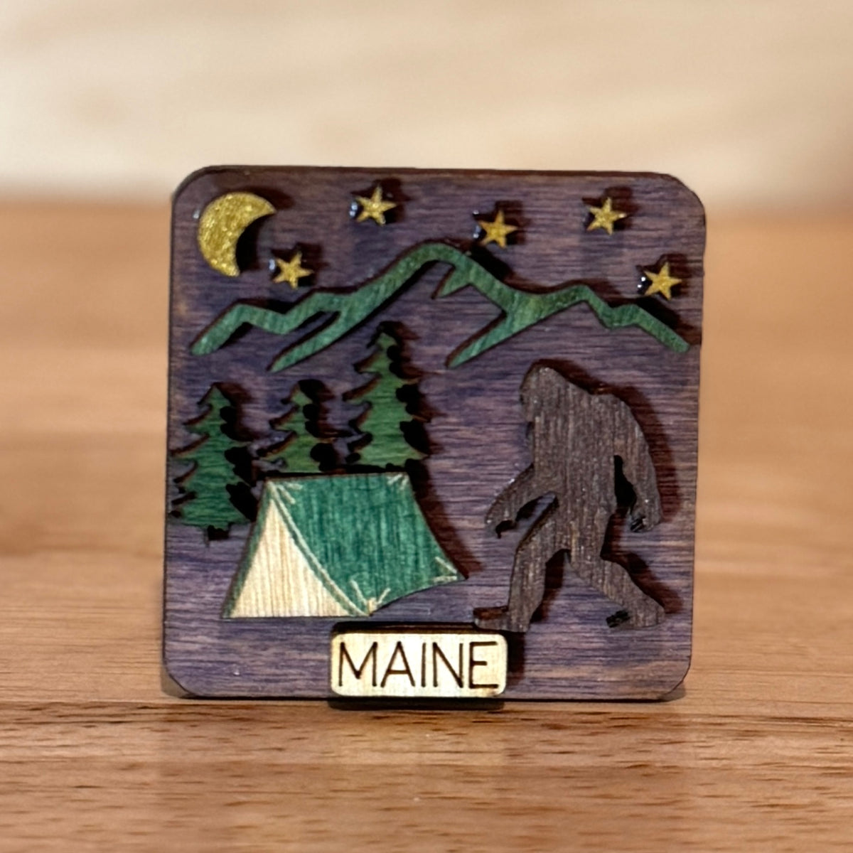 Wooden Square Magnets @doles_orchard