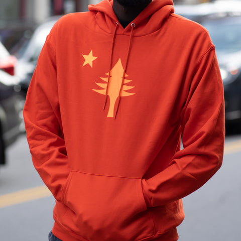 1901 Flag Orange Trail Walker Hoodie