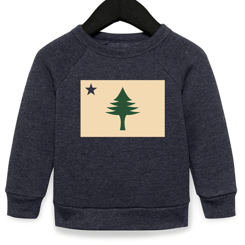 1901 Flag Navy Toddler Crew Sweatshirt